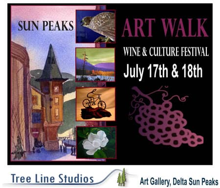 Sun Peaks Wine and Culture Festival Artwalk July 17th and 18th 2010