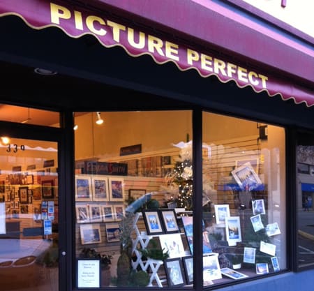 Picture Perfect KendraArt Window Display featuring Kendra Dixson's watercolours